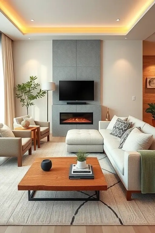 Ambient Bliss - Create the perfect mood with smart lighting that adapts to your lifestyle. This system allows you to control color and brightness through an app or voice command, setting the stage for any occasion. Luxurious ambiance becomes effortless, whether you're hosting a dinner party or unwinding after a long day.