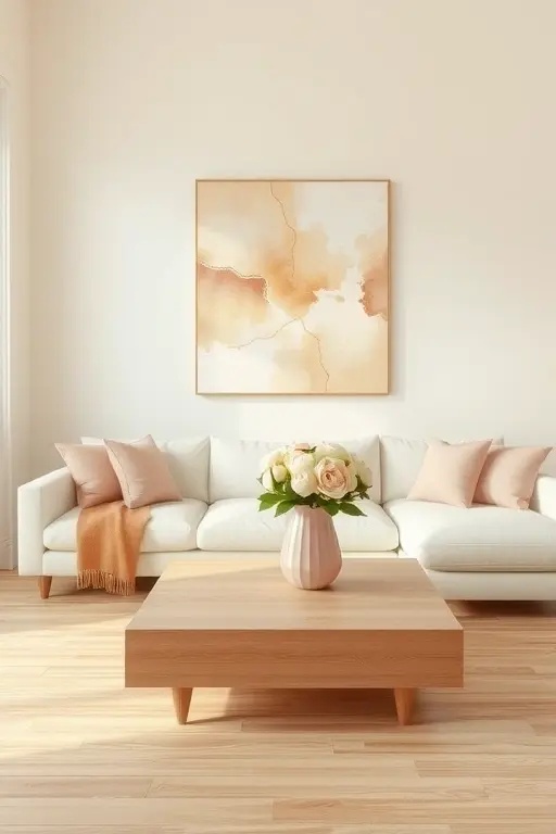 Dusty Rose & Cream - This pairing marries the subtle elegance of dusty rose with cream, crafting a romantic and serene environment. The muted tones balance each other perfectly, offering both comfort and sophistication.