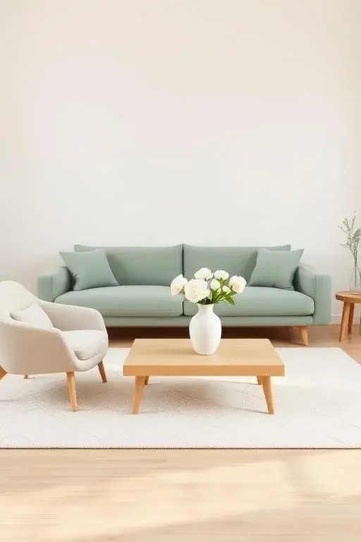 Sage Whisper - Soft sage green alongside cream evokes a sense of tranquility and connection with nature. This duo invites a calm, refreshing vibe, ideal for creating a restful retreat.