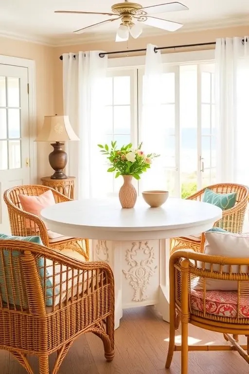 White-Washed Whimsy: Tables That Tell Stories - Who said white-washed tables have to be boring? Opt for distressed finishes that reveal layers of character. Pair them with mismatched chairs—each with its own fabulous backstory. Serve summer cocktails on a table that sparks joy and memories, not just meals!