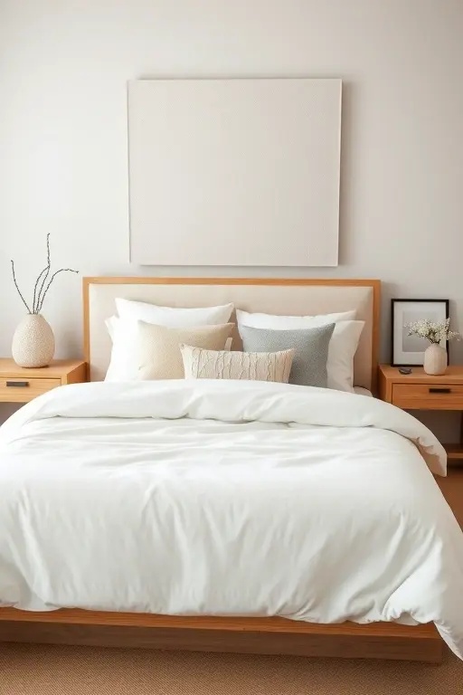 Textured Dreams - Layer your white linen with various textures—think a macrame wall hanging or a tufted throw pillow. These elements juxtapose perfectly against the clean lines of the linens, creating a cozy yet sophisticated sanctuary that's anything but ordinary.