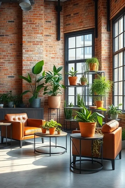 The Industrial Jungle - Enter the realm of raw, untamed elegance with a corner stand crafted from iron pipes and dark-stained wood. This piece embodies the spirit of an urban jungle, where rugged aesthetics meet the exuberance of life. The stand's geometric shapes and open structure invite your trailing philodendrons to dance freely, while the industrial vibe grounds the space with an edgy sophistication. A bold statement for those who dare to mix nature with the grit of city life.