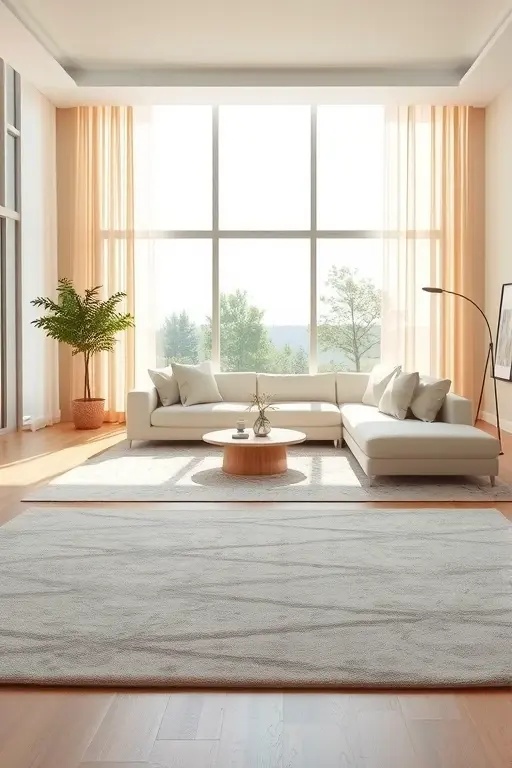 Underfoot Serenity - Rug layering can do wonders for creating a cozy vibe while hiding tech. Try placing a decorative area rug over a larger, flat weave one that includes a pocket for wires. This way, your living room remains inviting and soft underfoot, without the distraction of cluttered cords.