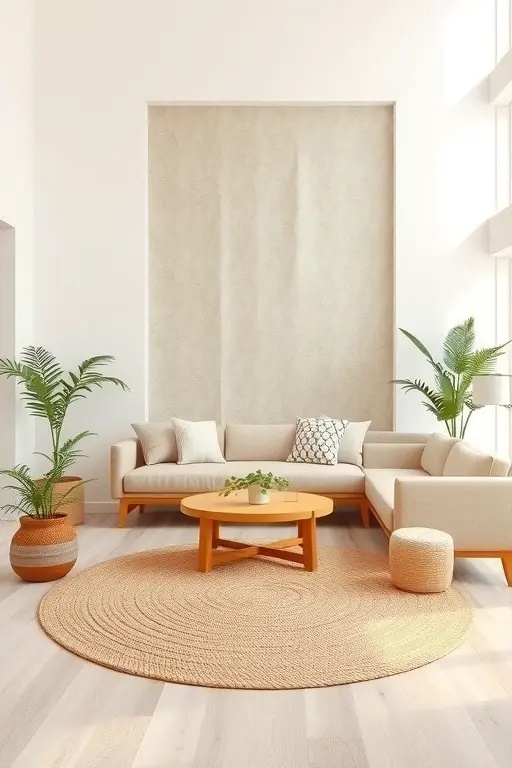 Canvas of Calm - Opt for a serene color palette by painting one accent wall in a muted earth tone such as clay or sage. This calming backdrop allows for striking art pieces inspired by Japanese ink wash paintings or Scandinavian landscapes to shine without competing for attention.