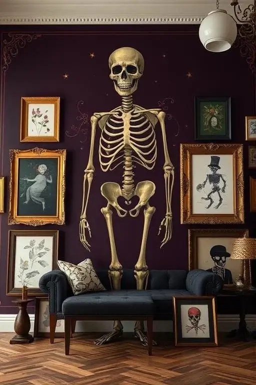 Skeletons in the Limelight - Why keep skeletons in the closet when they can be the life of the party? Position life-sized skeletons in various entertaining poses around your yard—perhaps one is ‘steering’ a lawnmower, while another is ‘fishing’ in a kiddie pool. Mix them with humorous props like sunglasses or bubble machines, creating a whimsical scene that’s sure to raise a few eyebrows and laughs!