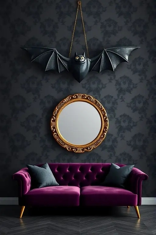 Gothic Glam - For those who appreciate darker tones, a Gothic-inspired bat garland can be your new best friend. Made of black felt or recycled paper, these little creatures can drape across a mantle or hang above a bed. Add a sprinkle of metallic gold or silver accents for that touch of glam that keeps things stylishly spooky!