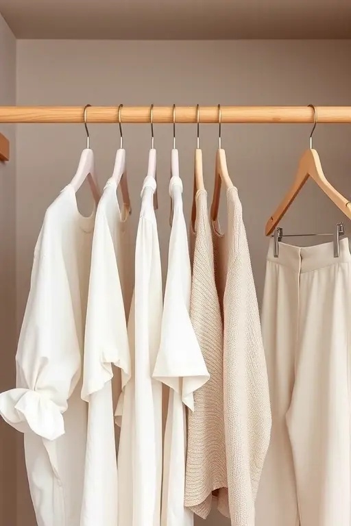 The Art of Matching: Hangers that Hug - Opt for matching hangers that not only support your garments but also bring visual unity to your closet. Whether plush velvet or sleek wood, these hangers create an inviting embrace, reminding you of the care invested in your chosen pieces.