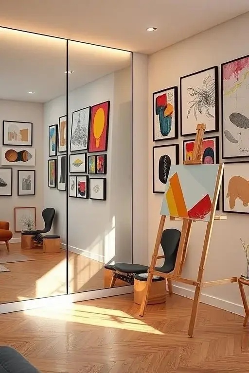 The Artist’s Reflection - A canvas at heart, this smart mirror allows you to customize your reflection with personalized artwork, videos, or serene landscapes. Experience the joy of transforming your space with a new theme each day, making it a stunning centerpiece for creativity and expression.