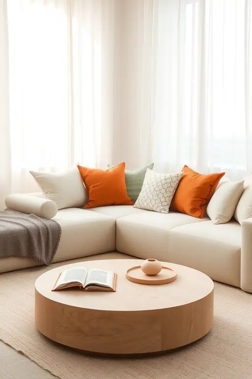 The Cozy Corner Nook - Create an inviting reading nook that feels like a warm hug. Opt for a low-profile chaise lounge draped in a sumptuous throw, nestled in a sunlit corner. Surround this sanctuary with soft, layered rugs that define the space, and introduce playful floor cushions with bold patterns for a pop of intrigue. It’s the perfect spot to sip tea and get lost in a great book!