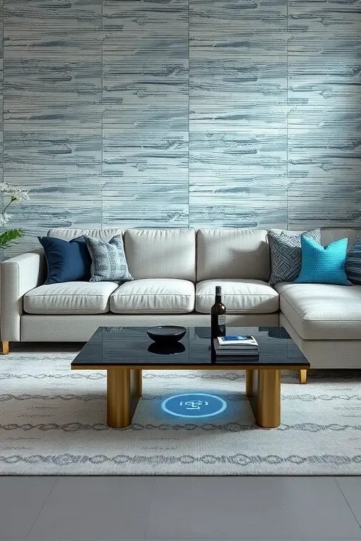 The Tech Tapestry - Create a rich textile backdrop that cleverly conceals devices. Custom curtains or drapes with pockets can discreetly house speakers or smart devices, making them part of the decor without overwhelming the senses. This approach intertwines functionality with style, allowing you to enjoy both technology and beauty in harmony.