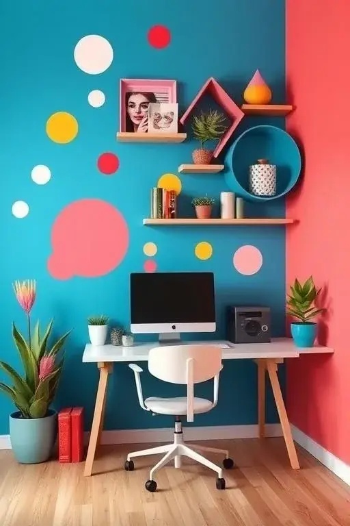 Wacky Wall Wonders - Ditch the predictable gallery wall and create a ‘Whimsy Wall’! Hang everything from vintage plates to quirky hats, or even your favorite quirky art pieces. Each piece tells a story and invites conversation, transforming your walls into a vibrant expression of you!