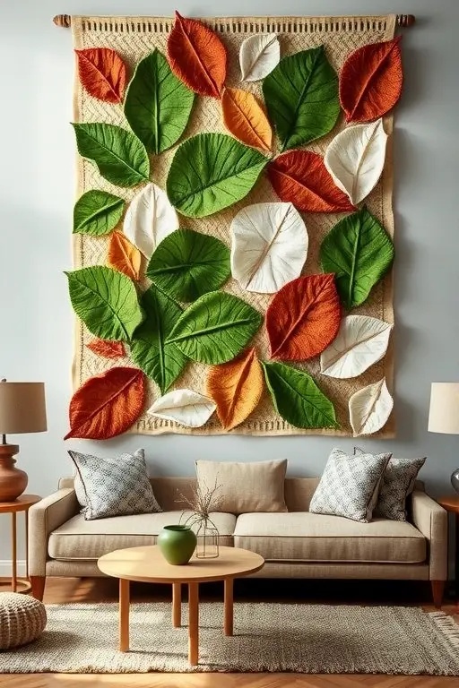 Nature Nook: The Fiber Leaf Parade - Bring the outdoors in with textured fiber wall art that mimics nature’s beauty! Think handcrafted wall panels shaped like leaves, twigs, and flowers, adding an organic touch that’s both refreshing and sophisticated. Perfect for a serene escape.