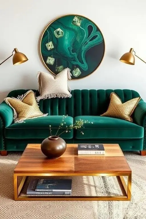 Metallic Threads and Natural Fibers: An Unexpected Union - Embrace the elegance of metallic-threaded textiles in cushions against a backdrop of raw linen or cotton. This contrast of textures not only adds depth but also tells a story of luxury meeting nature, an ideal balance for the modern home.