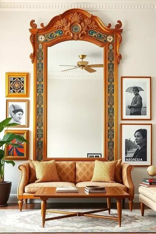 Cultural Kaleidoscope - Celebrate diversity through mirrors adorned with carvings inspired by global cultures. Each piece tells a story, connecting us to various heritages. Use these mirrors in shared spaces to promote inclusivity, sparking conversations and fostering a sense of belonging among all who enter.