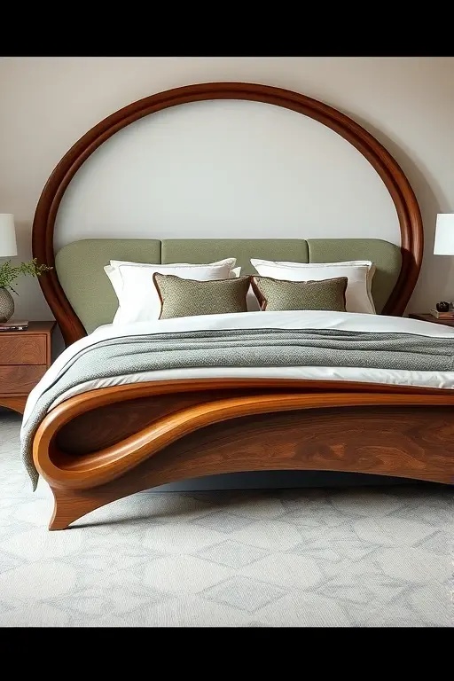 The Artful Bedframe - Reimagine your sleeping space with The Artful Bedframe, a headboard adorned with hand-painted motifs that reflect your personal journey. This unique piece transforms your bedroom into a gallery, inspiring restful nights filled with dreams and creativity.