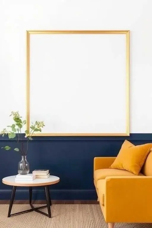 The Frame Game - Don’t just paint; create a canvas! The Frame Game involves painting different sections of your wall in various colors and framing them off like a gallery. It’s quirky, it’s artsy, and it’s a conversation starter. Who said every wall needs to be a solid color?