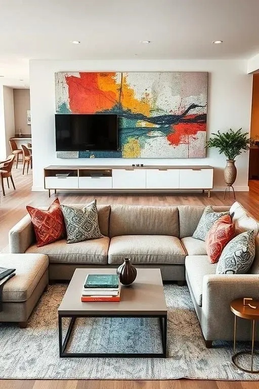 Artful Hiding - Why not let art do the work? Use decorative panels or hinged artwork to hide speakers or wires. When guests come over, flip the art open to reveal your tech stash or close it for a sleek look. It’s a creative two-for-one that’s sure to impress!