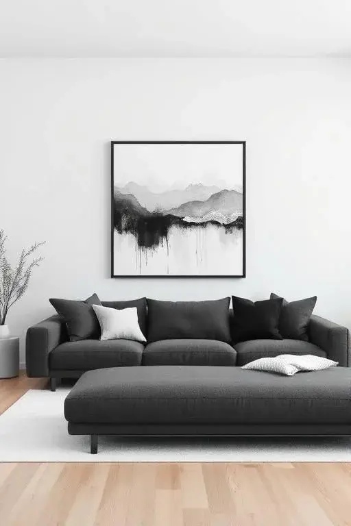 Metallic Mingle - Introduce subtle metallic accents in a monochromatic scheme. Think brushed brass vases or silver frames against an otherwise matte surface. This elegant layering captures light, adding a hint of glam without sacrificing the minimalist vibe.